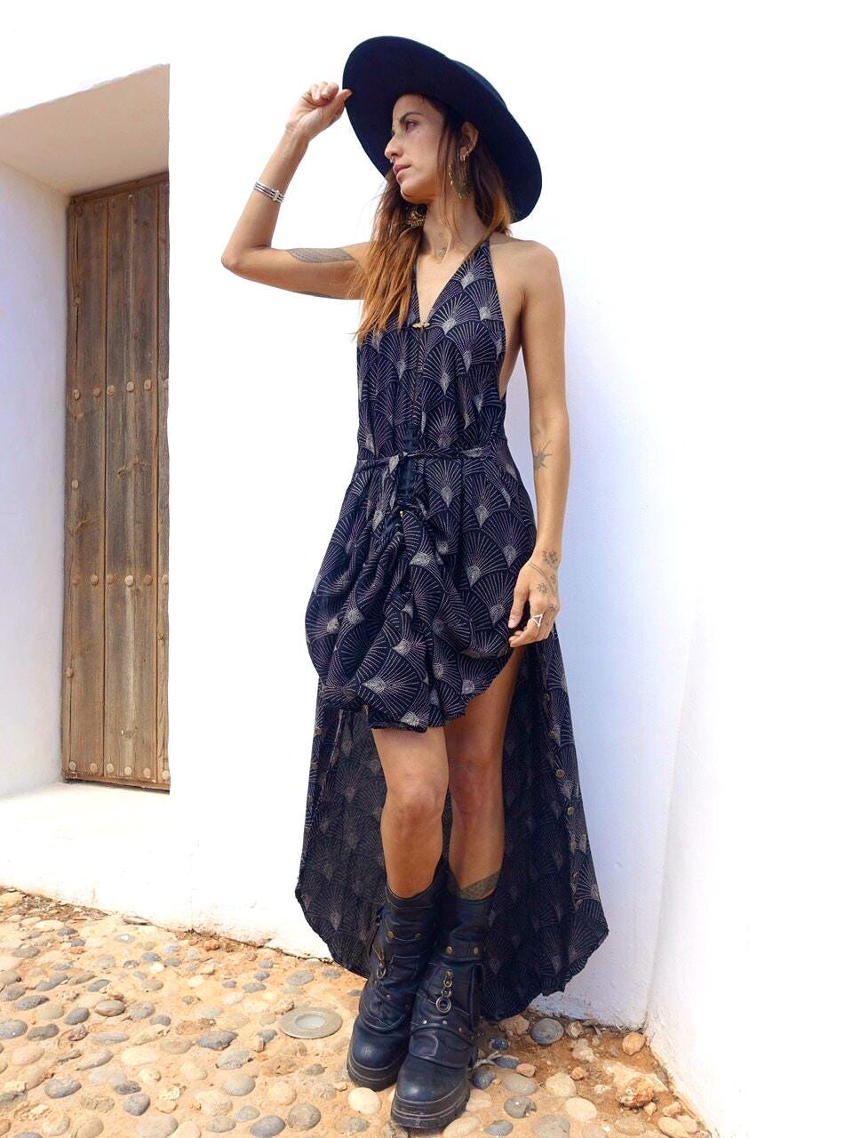 Transformable Mullet Maxi Dress | Backless Boho Party Dress · Elegant Ibiza Style