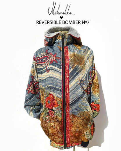 Reversible Plush Bomber Jacket | Detachable Hood · Size L · Unisex Festival Trap Streetwear