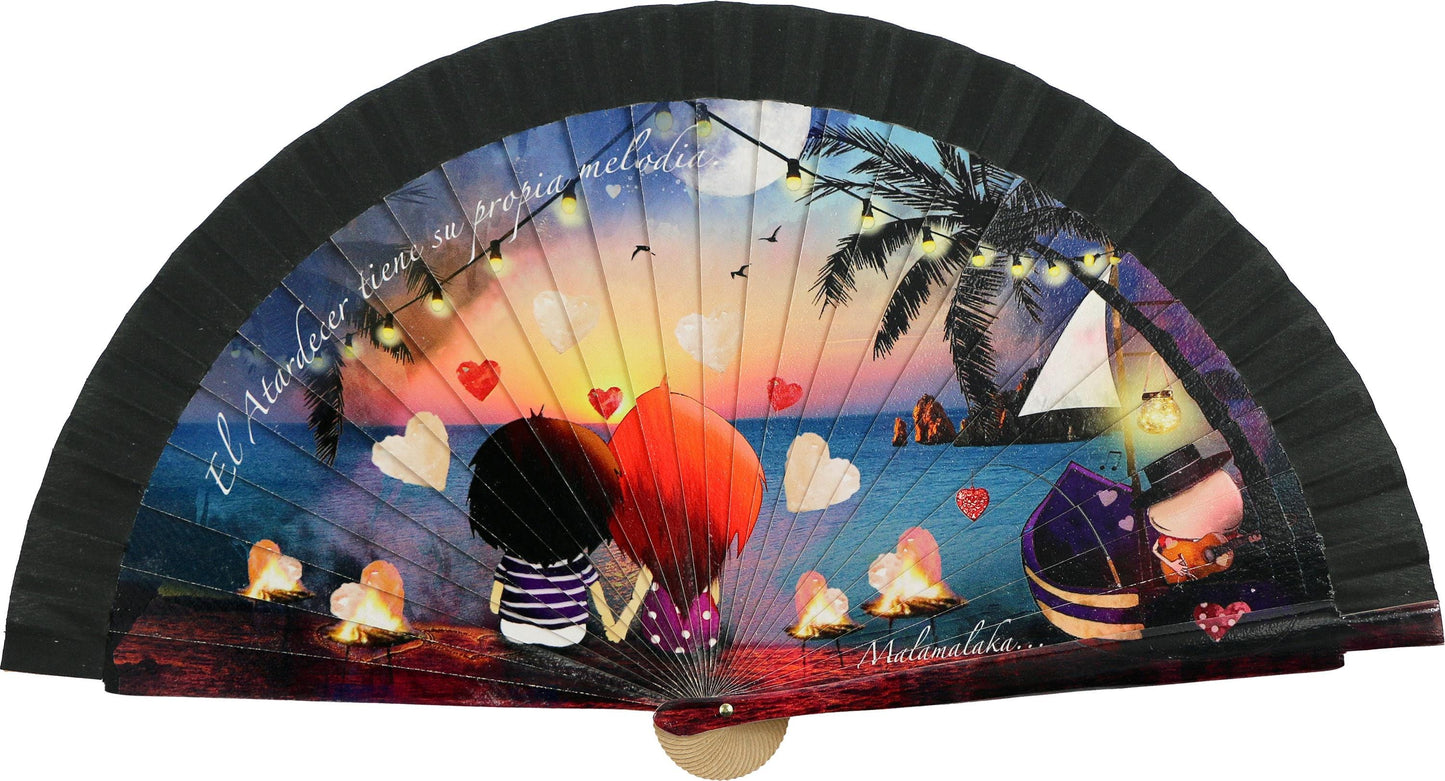 Malamalaka Handcrafted Wooden Fan | Artistic Designer Fan · Unique Gift for Women