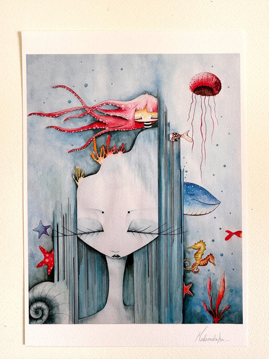 Giclée Art Print | Watercolour Illustration · Narrative Wall Art