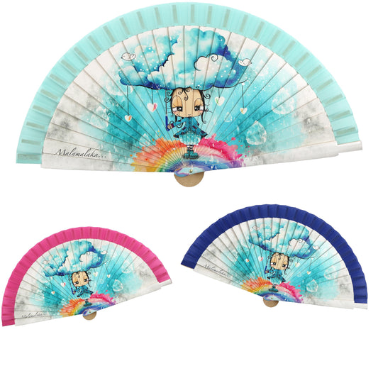 Malamalaka Handcrafted Wooden Fan | Artistic Designer Fan · Unique Gift for Women