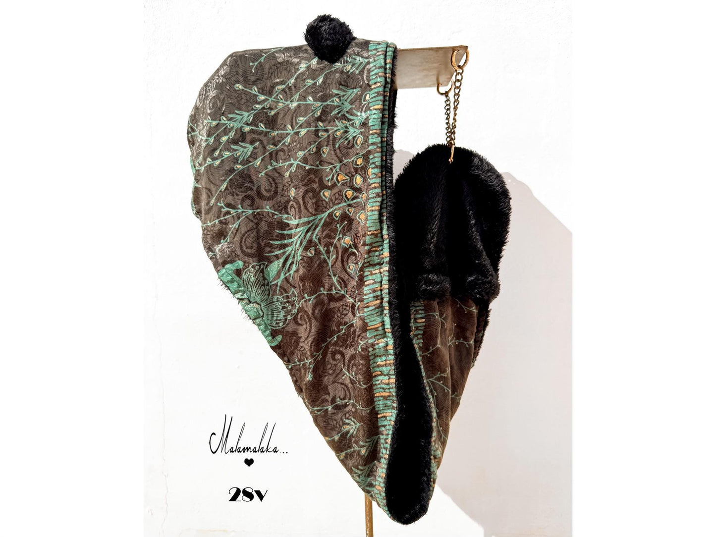Animalakas Reversible Plush Hood | Unisex Festival Streetwear — One of a Kind