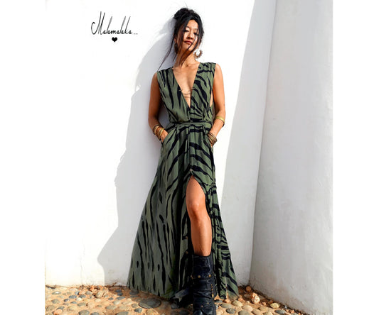 Transformable Mullet Skirt Maxi Dress | Backless Boho Party Dress · Elegant Ibiza Style