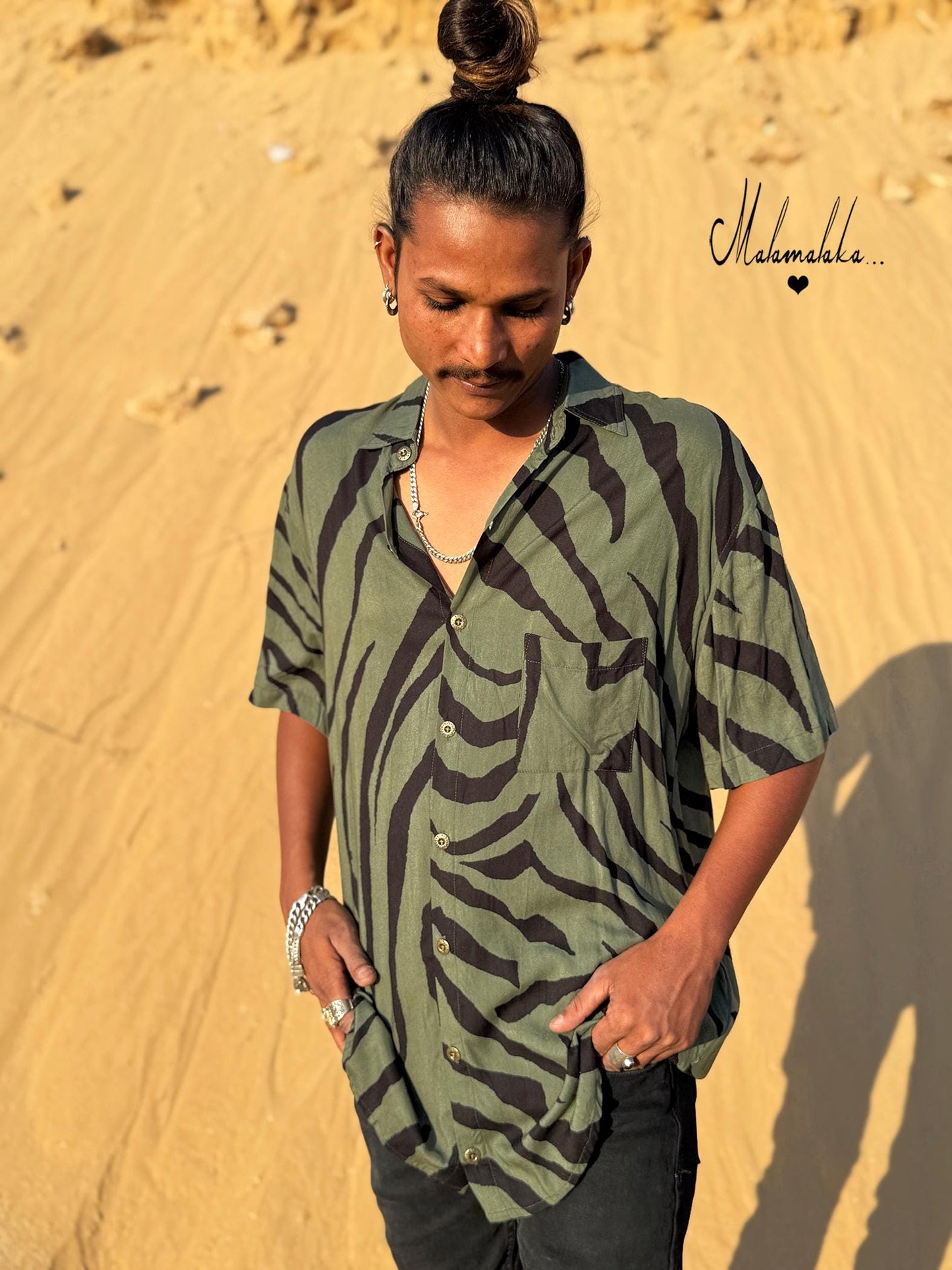 Men's Bohemian Button-Up Shirt | Elegant Dress Shirt · Hawaiian Style