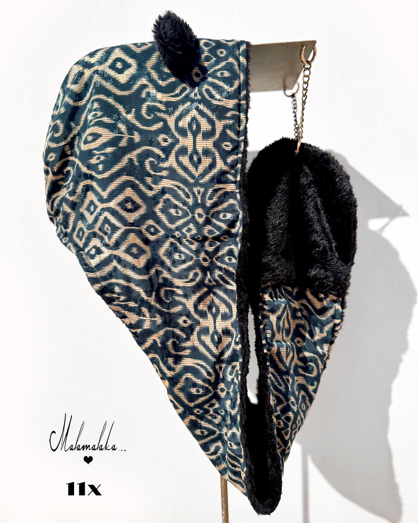 Animalakas Reversible Plush Hood | Unisex Festival Streetwear — One of a Kind