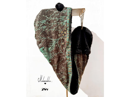 Capucha peluche reversible