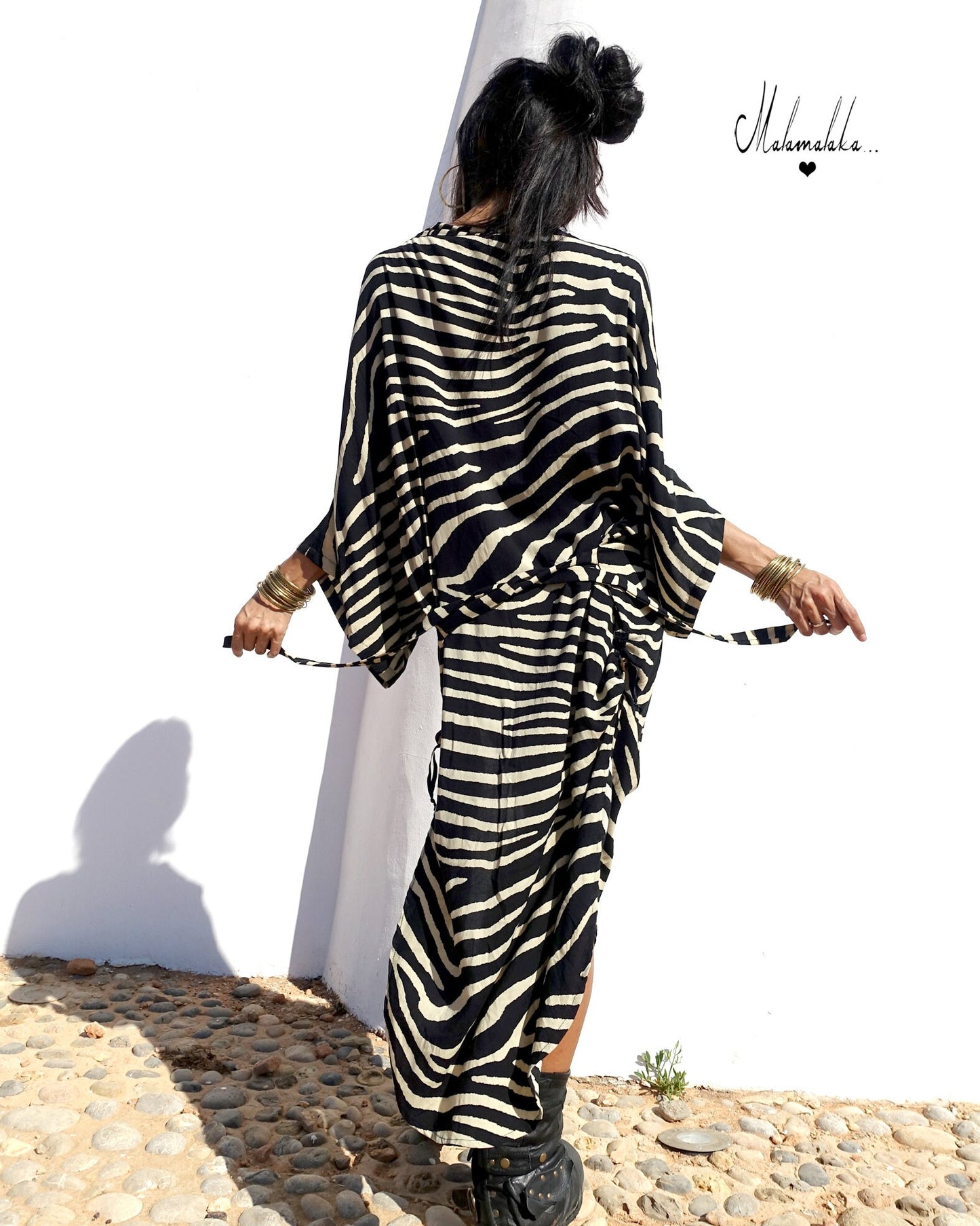 Geisha Kimono Jacket | Detachable Hood · Boho Tribal Festival Dress Kimono · Bohemian Style