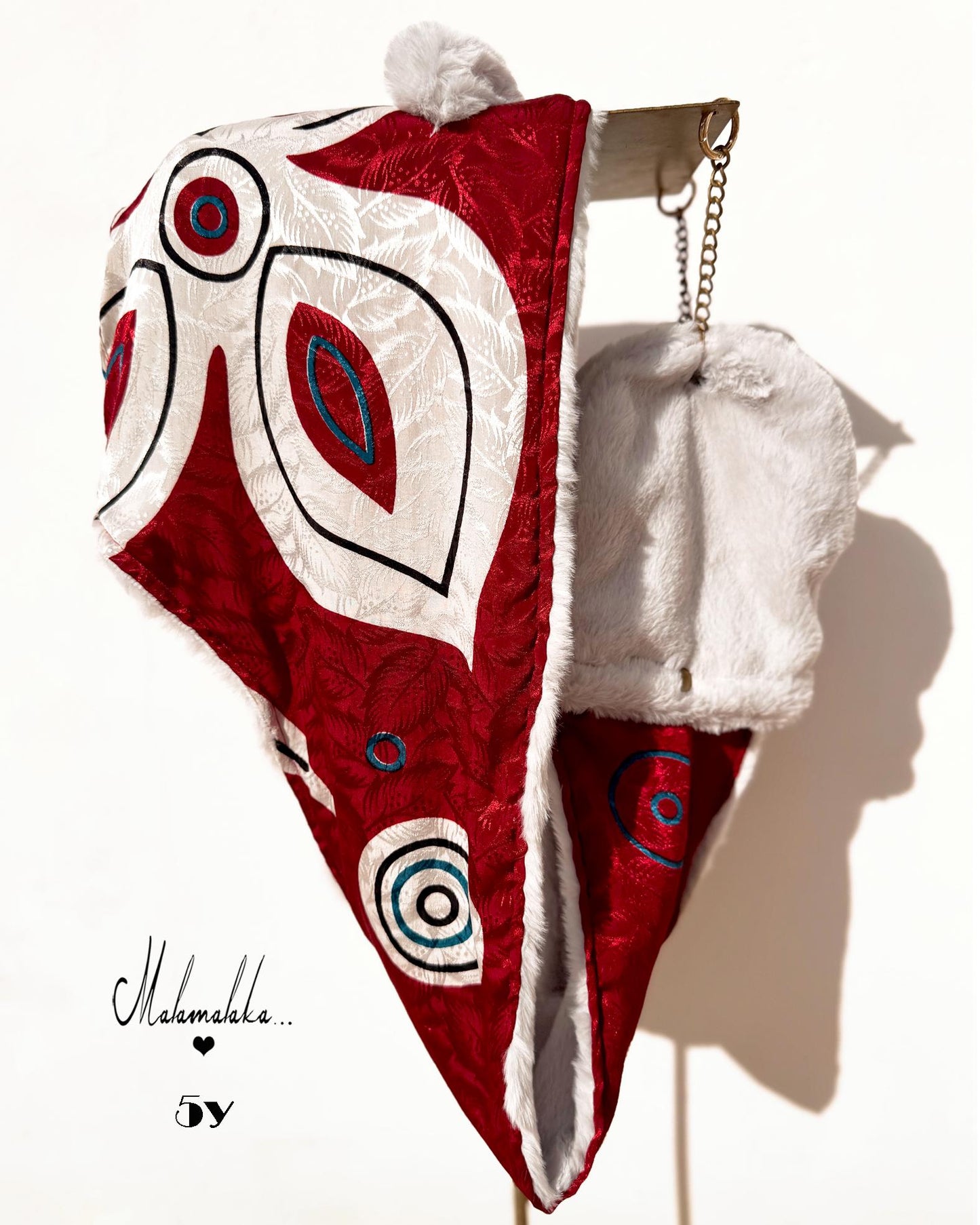 Animalakas Reversible Plush Hood | Unisex Festival Streetwear — One of a Kind