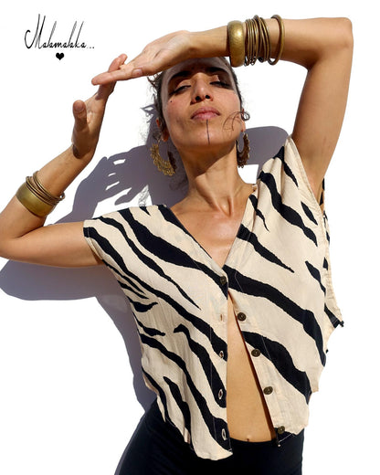 Open back shirt