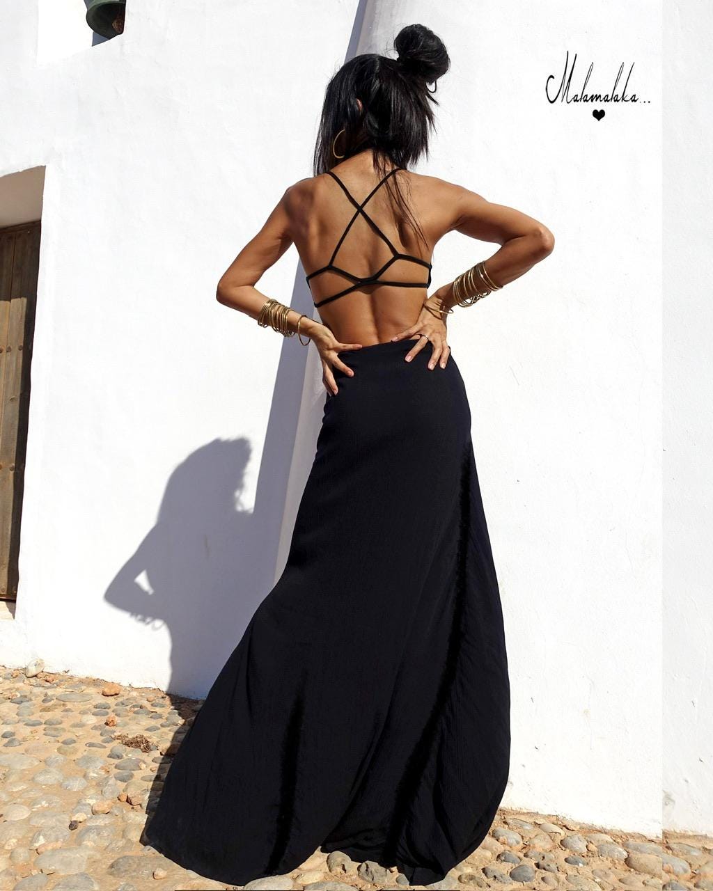 Transformable Rayon Maxi Skirt | Open Asymmetric Boho Gypsy Tribal · Steampunk Style