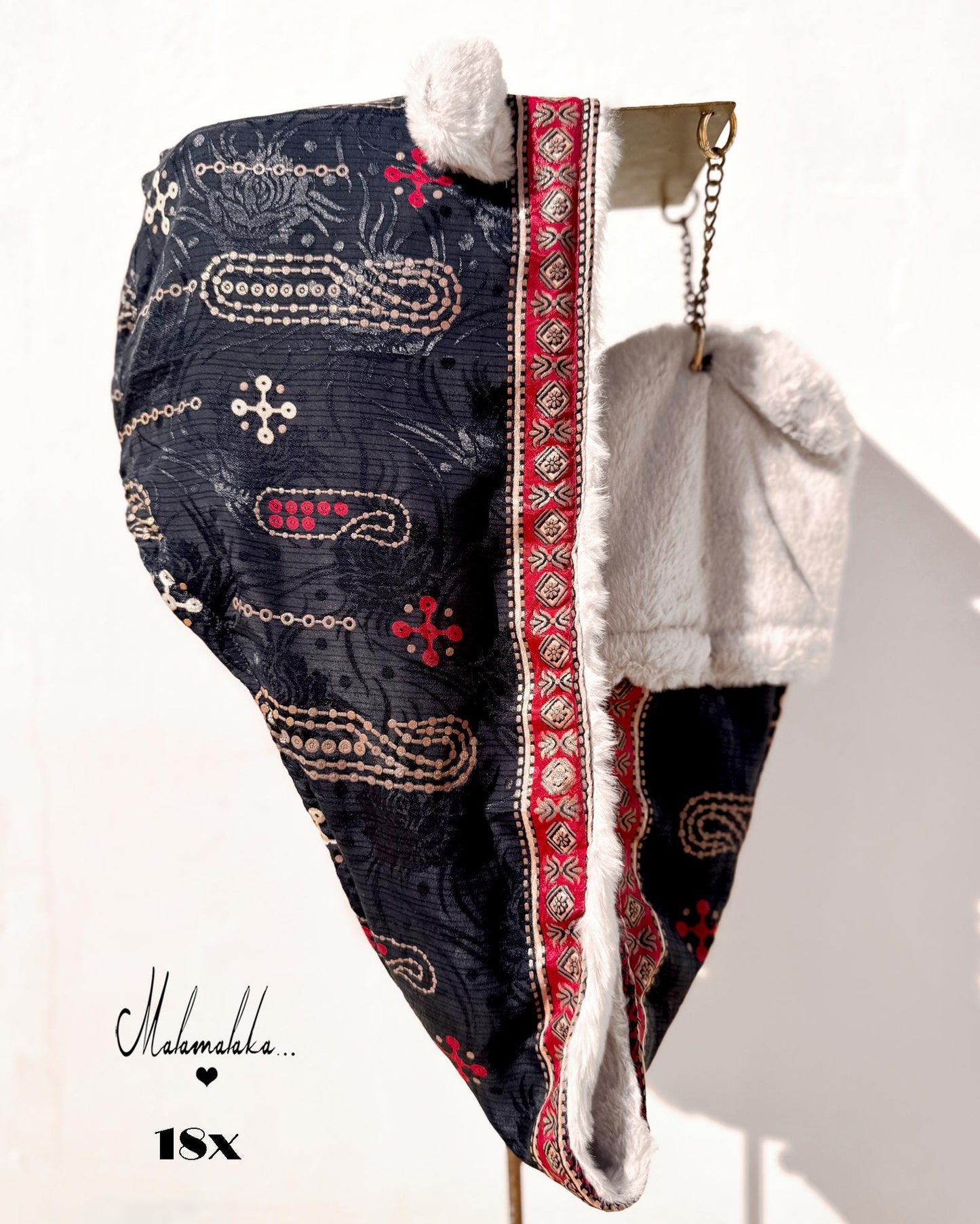 Animalakas Reversible Plush Hood | Unisex Festival Streetwear — One of a Kind