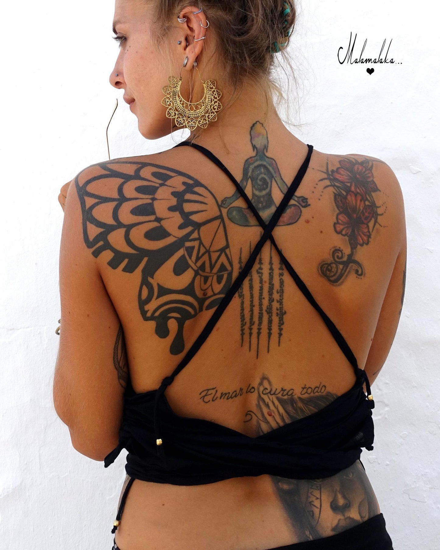 Women's Adjustable Open Back Top | Boho Summer Shirt · Ibiza Style