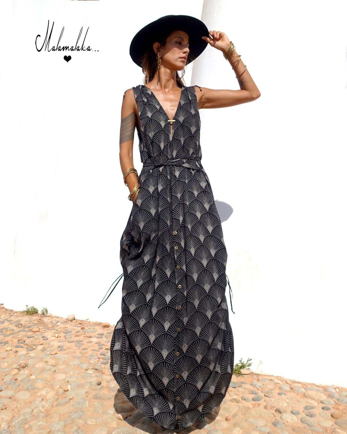 Transformable Mullet Skirt Maxi Dress | Backless Boho Party Dress · Elegant Ibiza Style