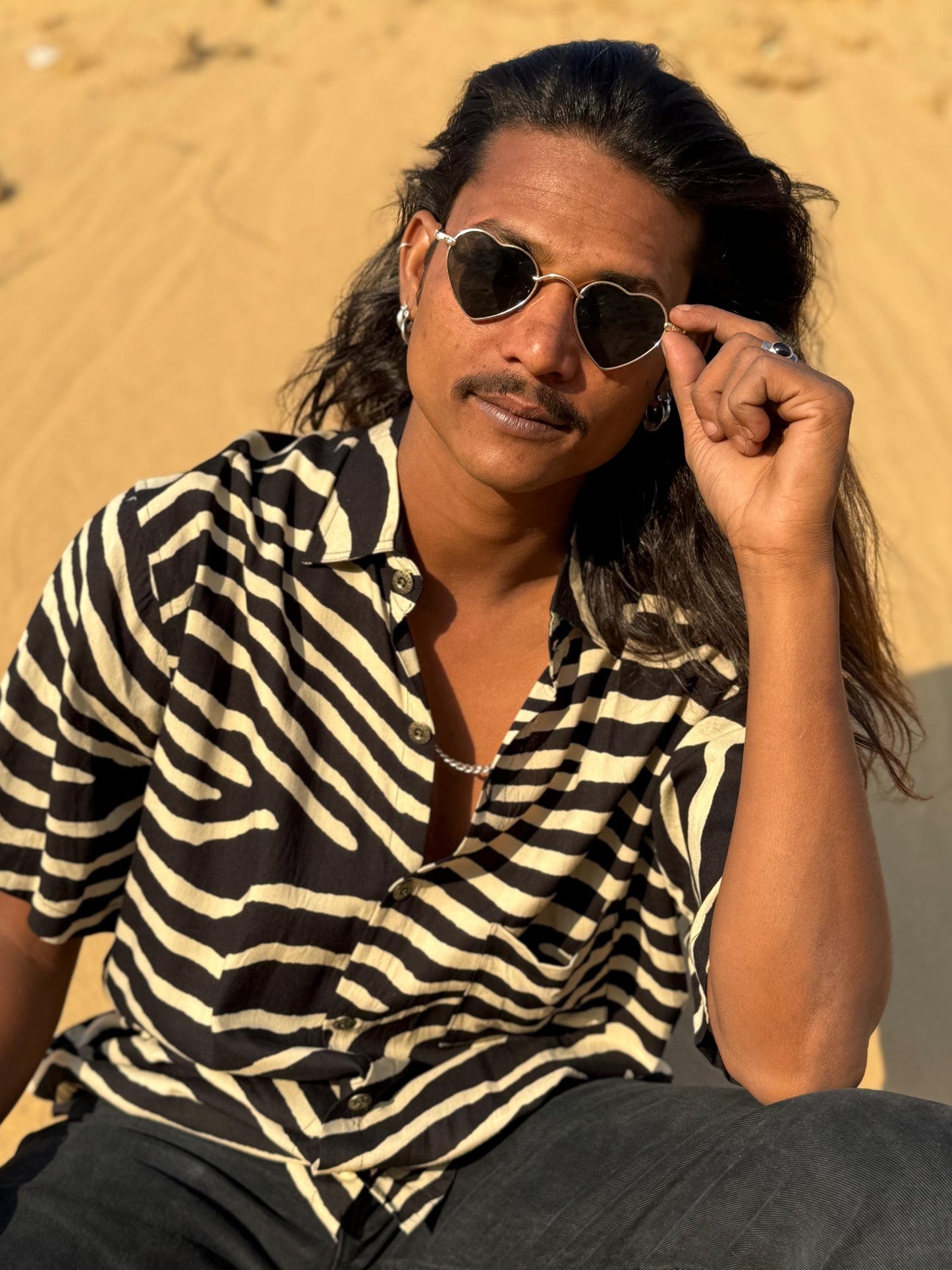 Men's Bohemian Button-Up Shirt | Elegant Dress Shirt · Hawaiian Style