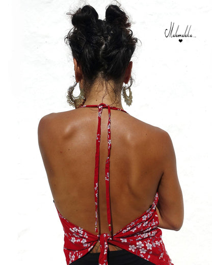 Open back shirt