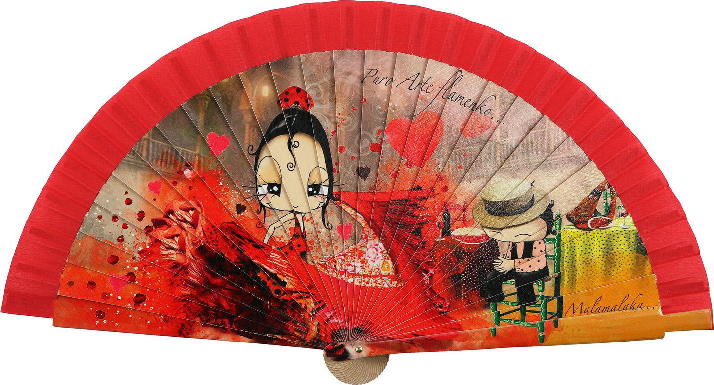 Malamalaka Handcrafted Wooden Fan | Artistic Designer Fan · Unique Gift for Women