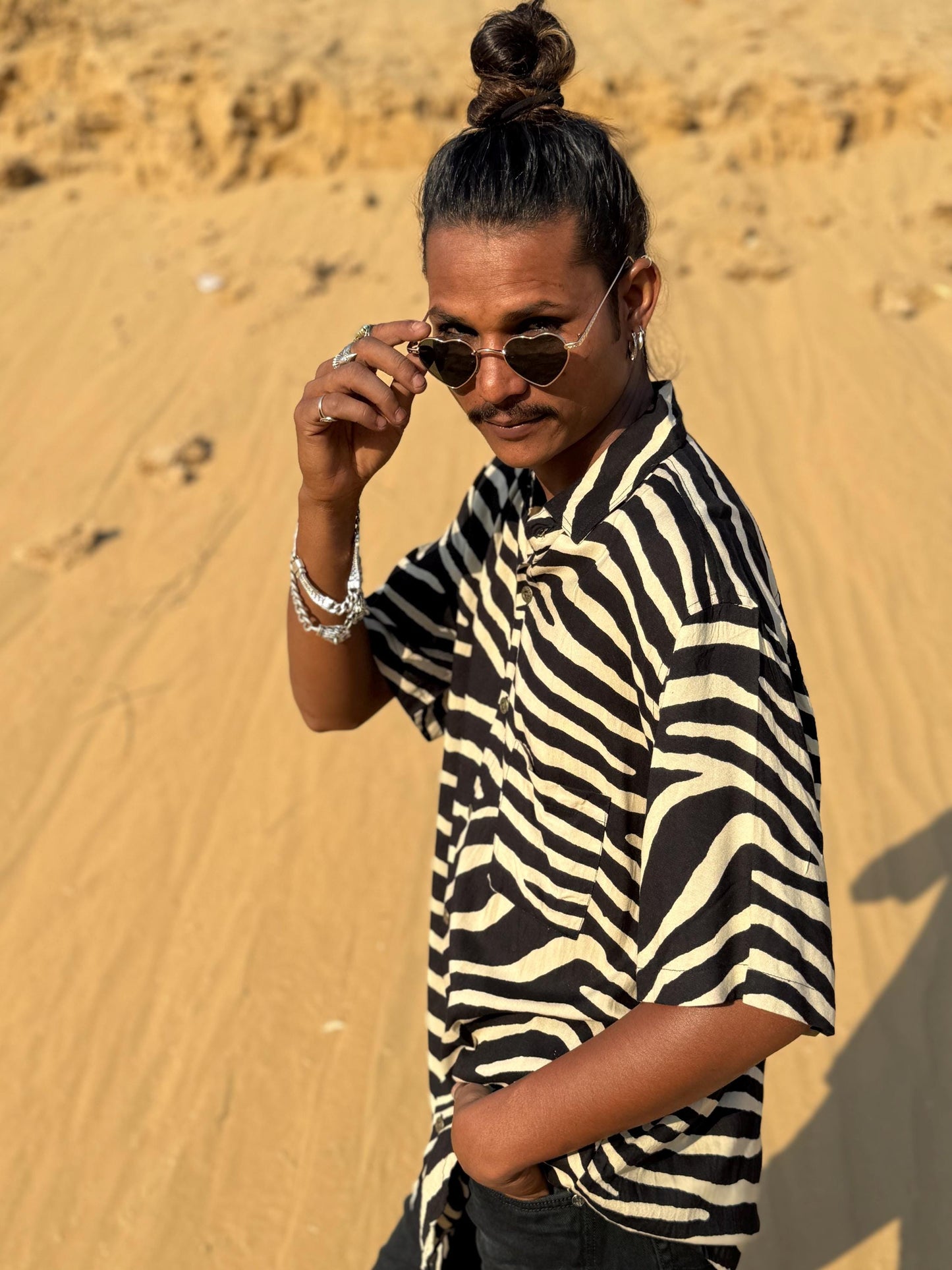 Men's Bohemian Button-Up Shirt | Elegant Dress Shirt · Hawaiian Style