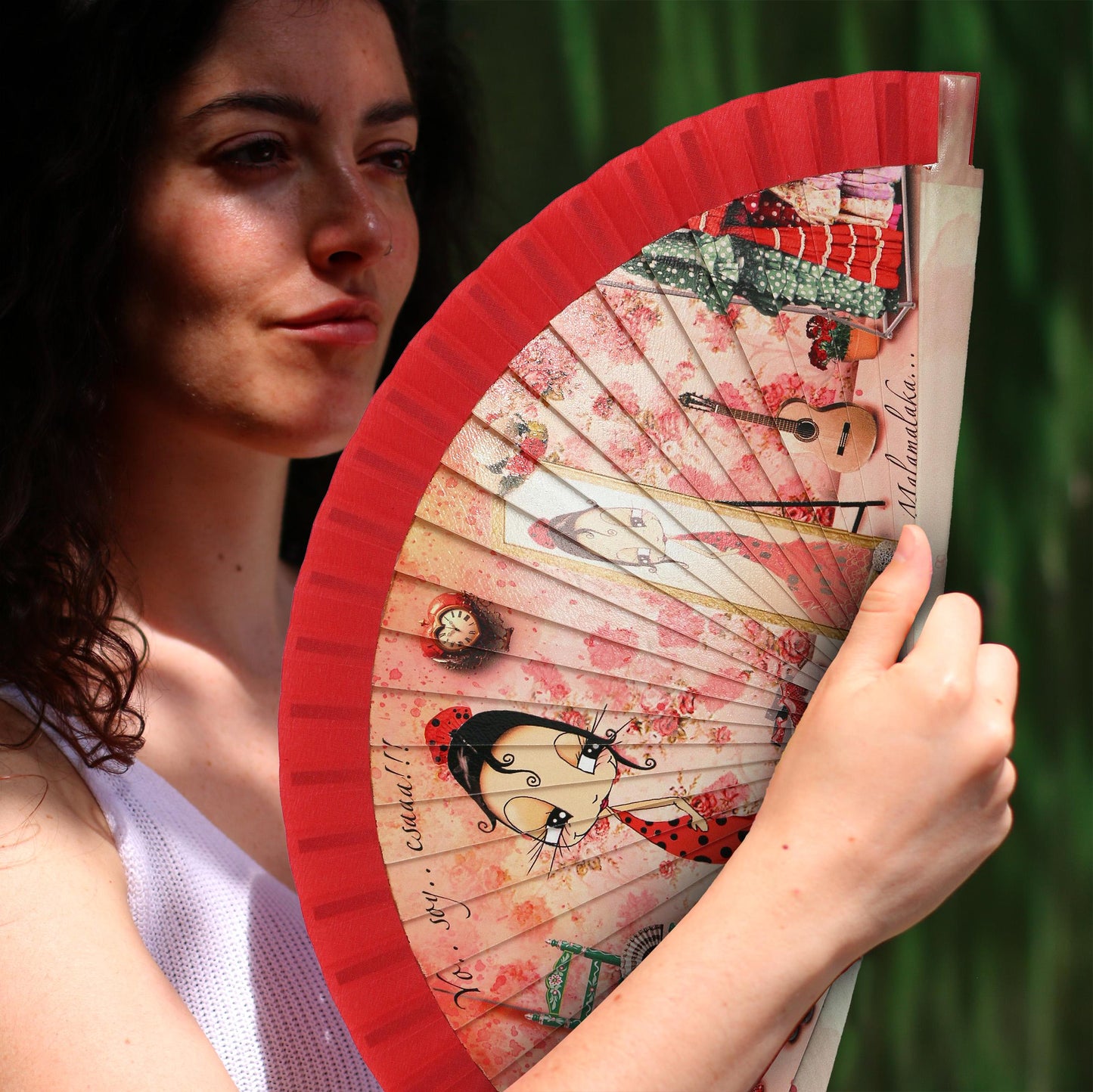 Malamalaka Handcrafted Wooden Fan | Artistic Designer Fan · Unique Gift for Women