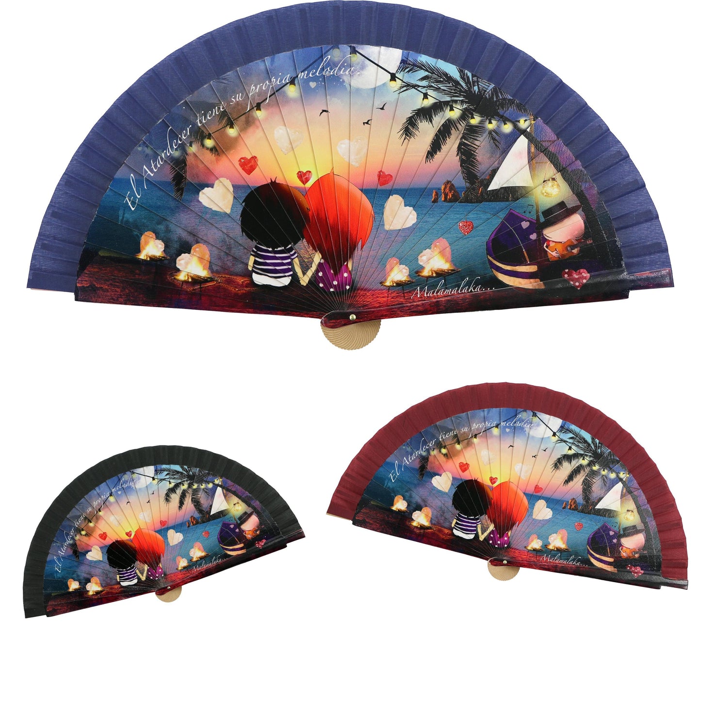 Malamalaka Handcrafted Wooden Fan | Artistic Designer Fan · Unique Gift for Women
