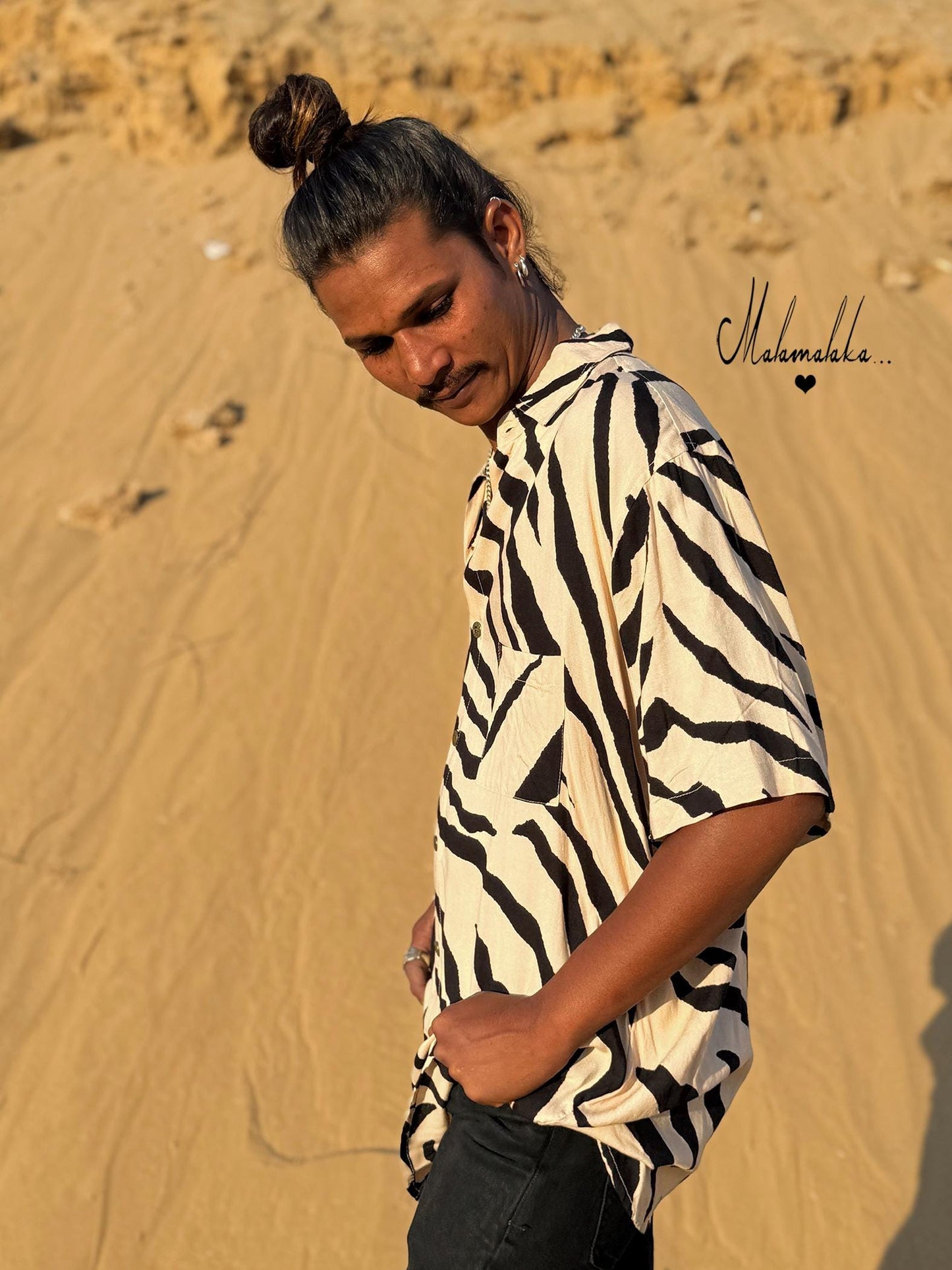 Men's Bohemian Button-Up Shirt | Elegant Dress Shirt · Hawaiian Style