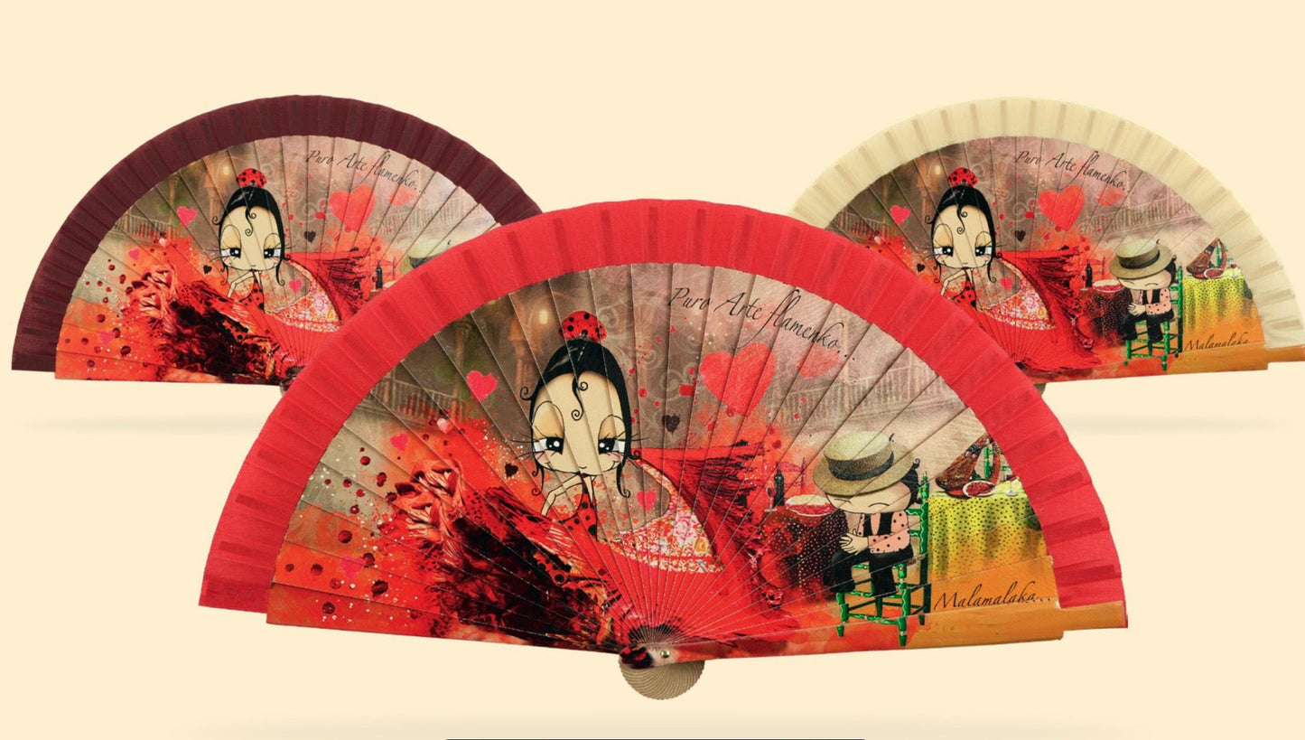 Malamalaka Handcrafted Wooden Fan | Artistic Designer Fan · Unique Gift for Women