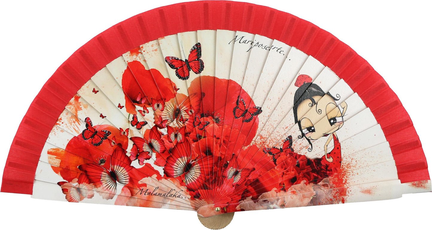 Malamalaka Handcrafted Wooden Fan | Artistic Designer Fan · Unique Gift for Women
