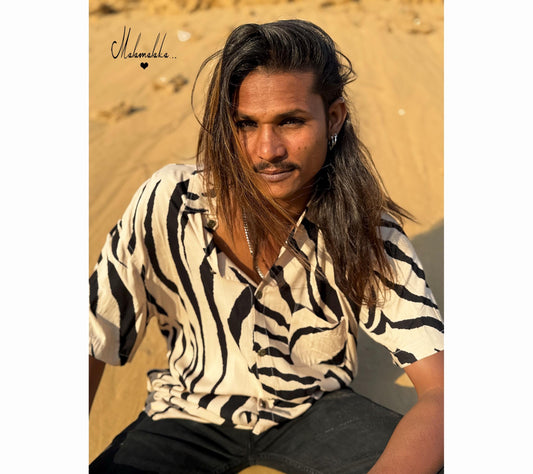 Men's Bohemian Button-Up Shirt | Elegant Dress Shirt · Hawaiian Style