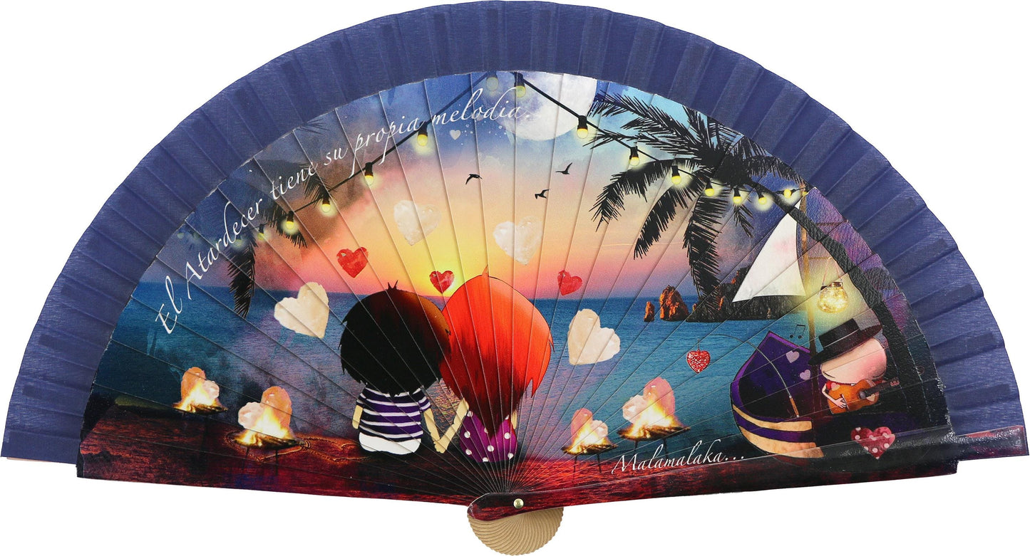 Malamalaka Handcrafted Wooden Fan | Artistic Designer Fan · Unique Gift for Women