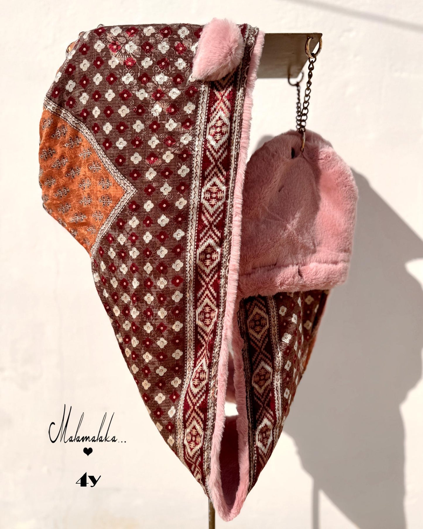 Animalakas Reversible Plush Hood | Unisex Festival Streetwear — One of a Kind
