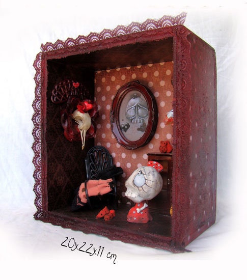 Minimundo Collectible Sculpture | Miniature Dollhouse Lamp · Unique Art Piece