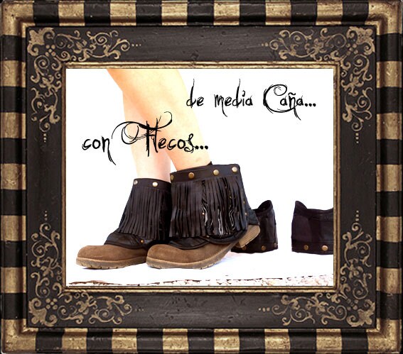 Fringe Boot Covers No.134 | Pockets · Western Steampunk Festival Biker Style