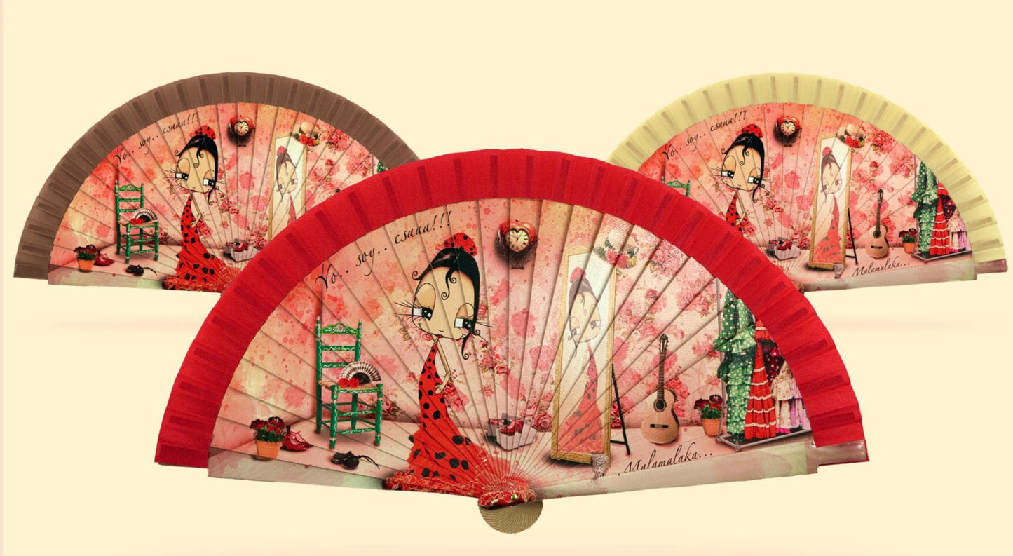 Malamalaka Handcrafted Wooden Fan | Artistic Designer Fan · Unique Gift for Women