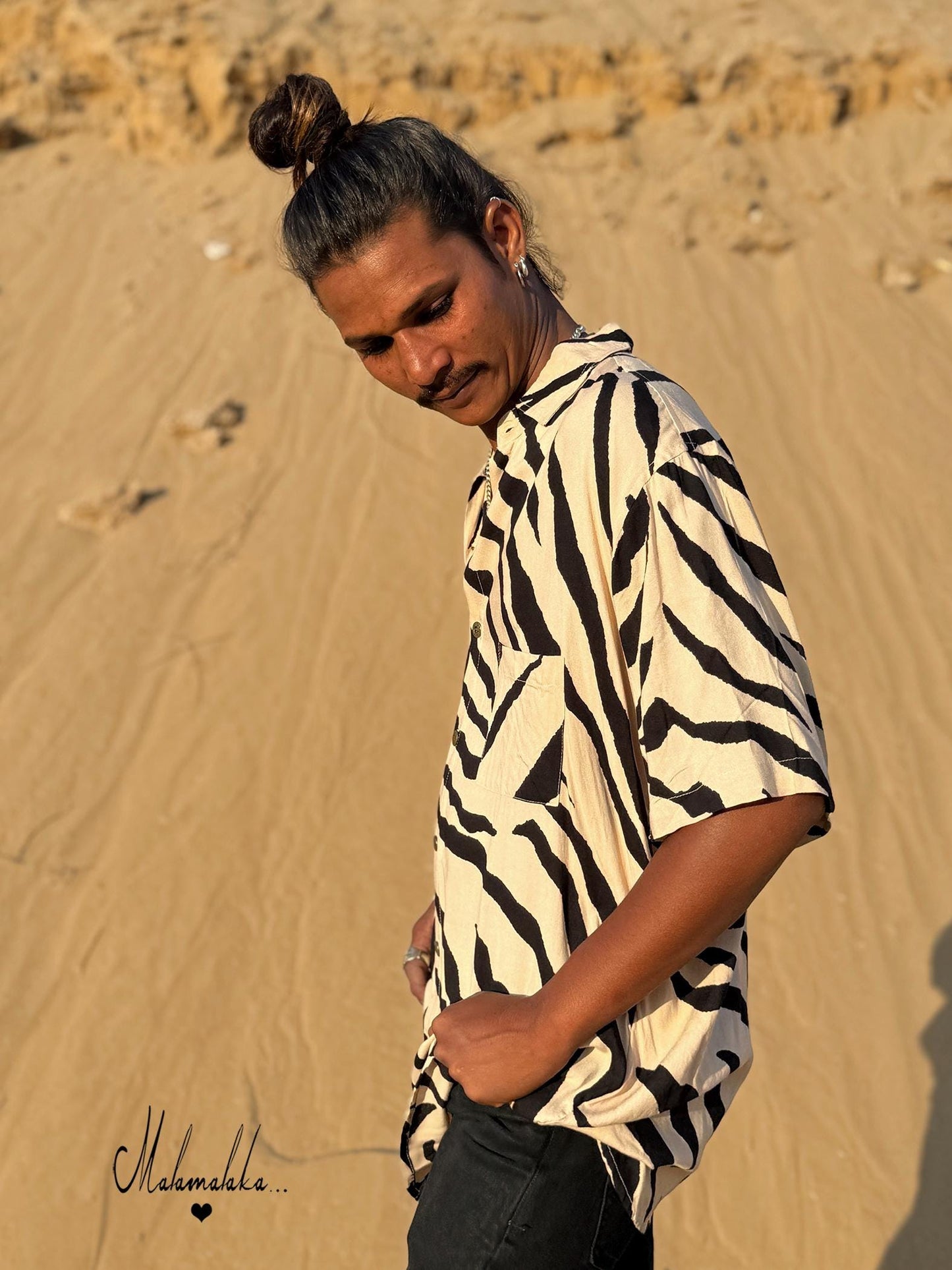 Men's Bohemian Button-Up Shirt | Elegant Dress Shirt · Hawaiian Style