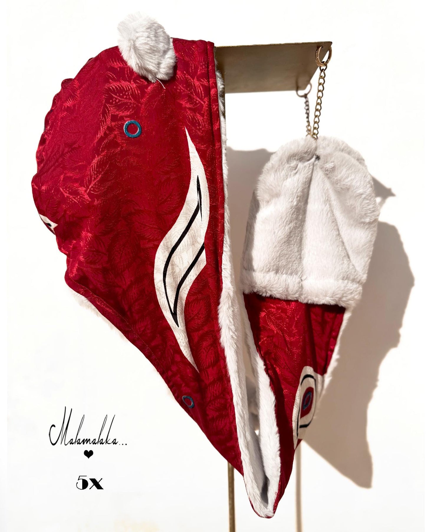 Animalakas Reversible Plush Hood | Unisex Festival Streetwear — One of a Kind